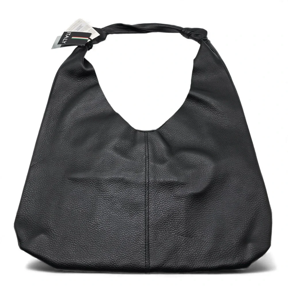 Italian Leather Hobo Bag VIOLA CASTELLANI Made in Italy Soft Unlined‎ Shoulder